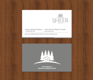 Business Card Design by chandrayaan.creative for Sheer Vodka | Design: #22495061