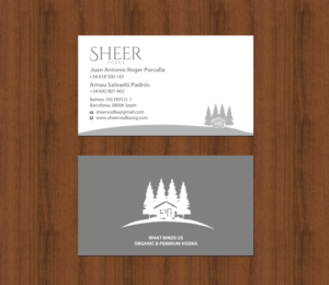 Business Card Design by chandrayaan.creative for Sheer Vodka | Design: #22539122