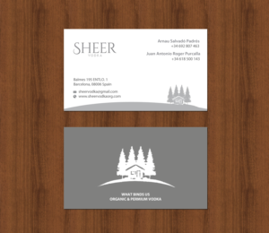 Business Card Design by chandrayaan.creative for Sheer Vodka | Design: #22539147