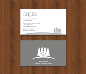 Business Card Design by chandrayaan.creative for Sheer Vodka | Design: #22539159