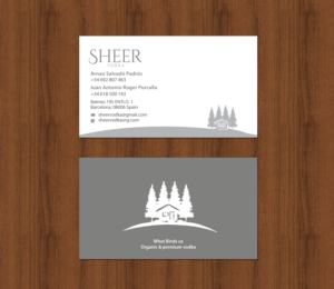 Business Card Design by chandrayaan.creative for Sheer Vodka | Design: #22539214