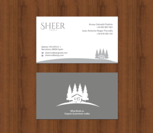 Business Card Design by chandrayaan.creative for Sheer Vodka | Design: #22539235
