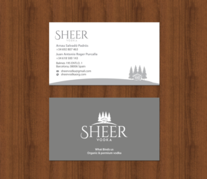 Business Card Design by chandrayaan.creative for Sheer Vodka | Design: #22551120