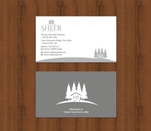 Business Card Design by chandrayaan.creative for Sheer Vodka | Design: #22551121