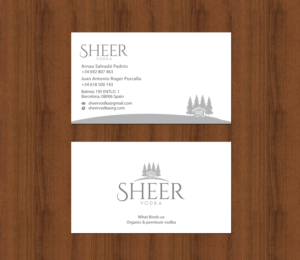 Business Card Design by chandrayaan.creative for Sheer Vodka | Design: #22551122