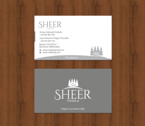 Business Card Design by chandrayaan.creative for Sheer Vodka | Design: #22551126