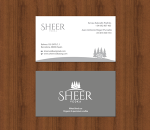 Business Card Design by chandrayaan.creative for Sheer Vodka | Design: #22551221