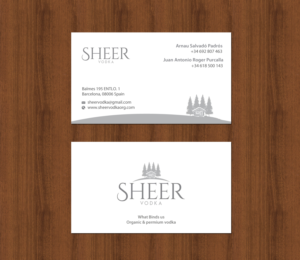 Business Card Design by chandrayaan.creative for Sheer Vodka | Design: #22551222