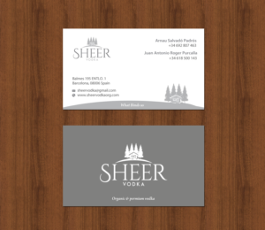 Business Card Design by chandrayaan.creative for Sheer Vodka | Design: #22551224