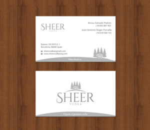 Business Card Design by chandrayaan.creative for Sheer Vodka | Design: #22551230