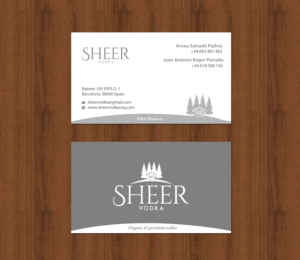 Sheer Vodka  | Visitenkarten-Design von chandrayaan.creative