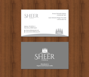Business Card Design by chandrayaan.creative for Sheer Vodka | Design: #22826411