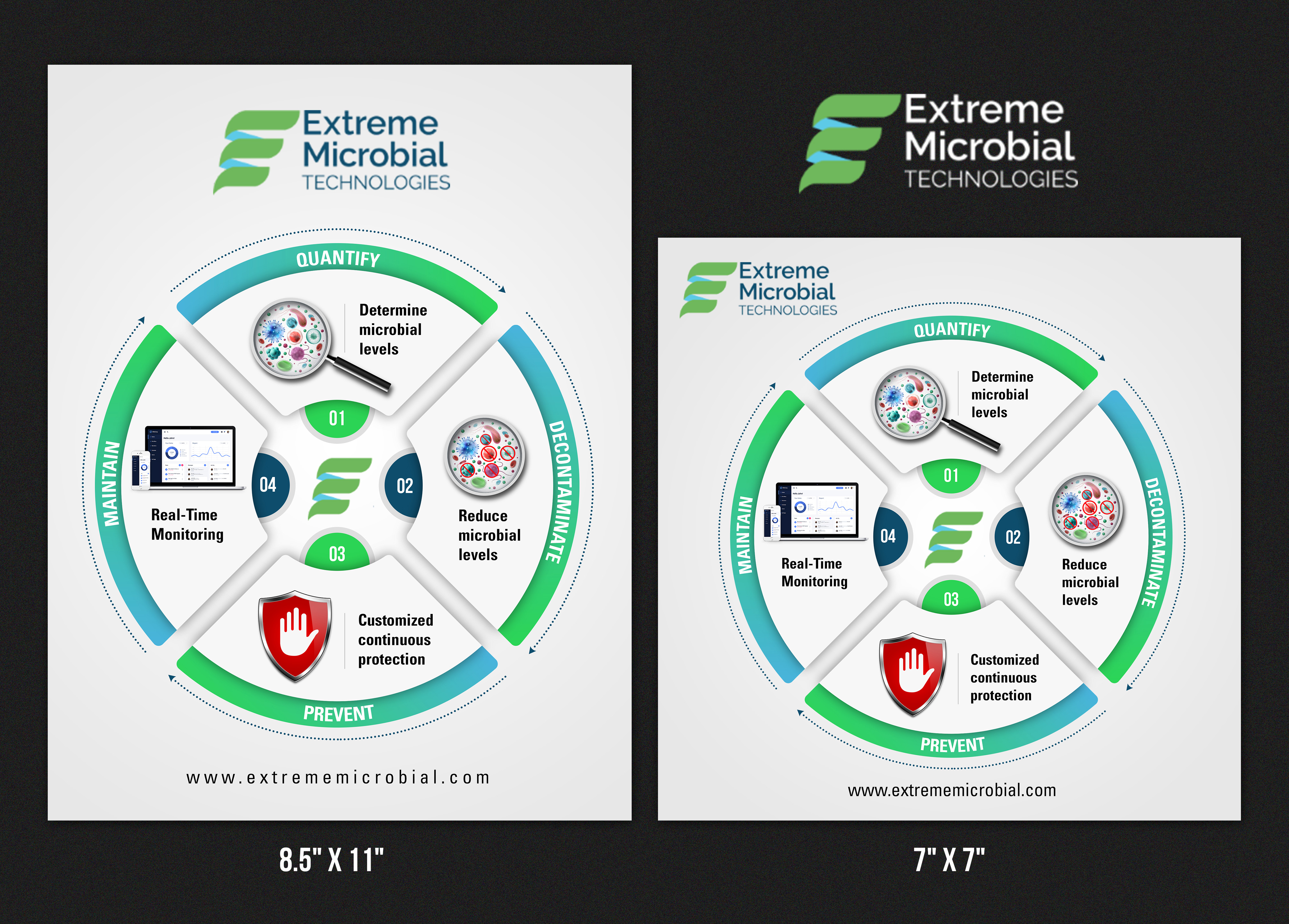 Print Design by SAI DESIGNS for Extreme Microbial Technologies | Design #22467896