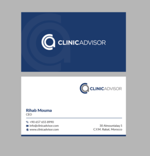 Clinic Advisor Business Card Design* | Business Card Design by sabbir049