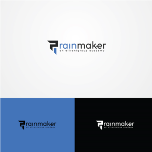 Main line - "Rainmaker" Secondary line - "An alliantgroup Academy" | Logo Design by IdentsArt