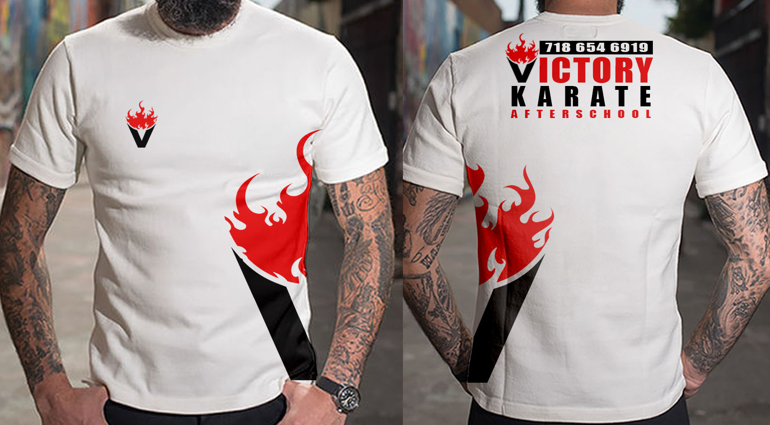 T-shirt Design by O_O NIZAL O_O for Victory Afterschool Karate & Fitness | Design #22651279