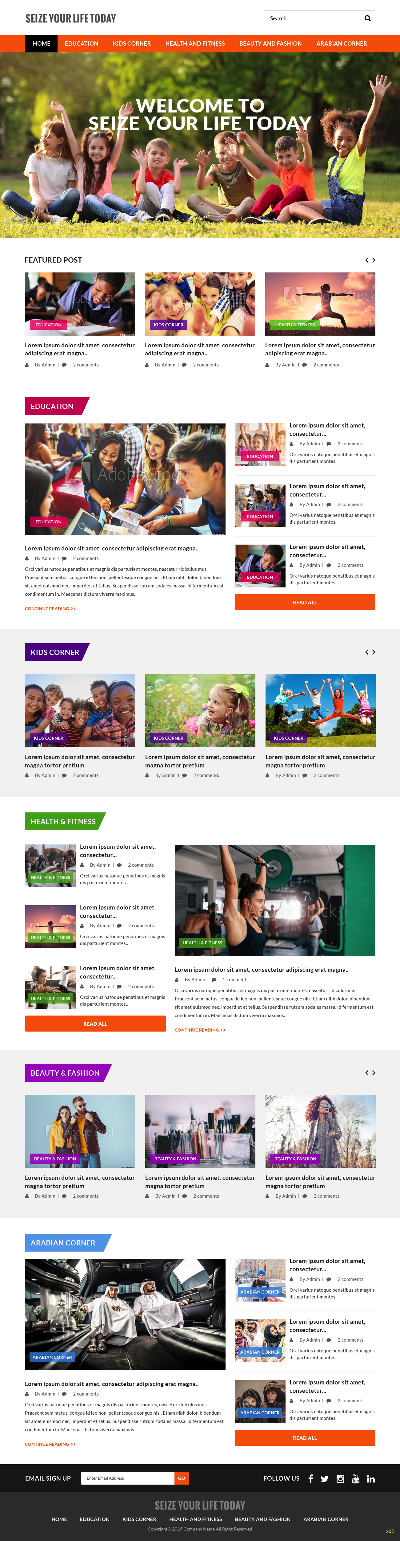 Web Design par pb pour seize your life today | Design #22479276