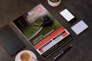 Indoor golf coaching facility needs a flyer advertising the indoor practice program | Diseño de Flyer por GraphicsGuru