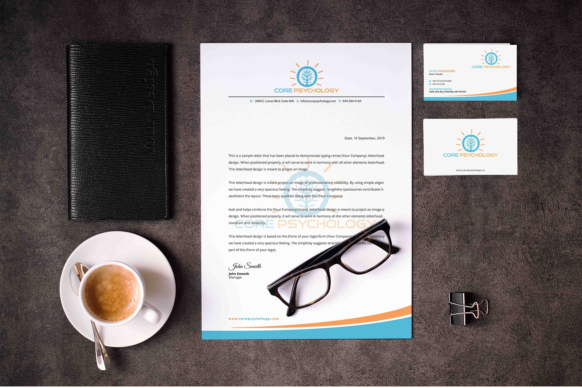 Design de Papeterie par Pointless Pixels India pour Core Psychology Inc. | Design #22475564