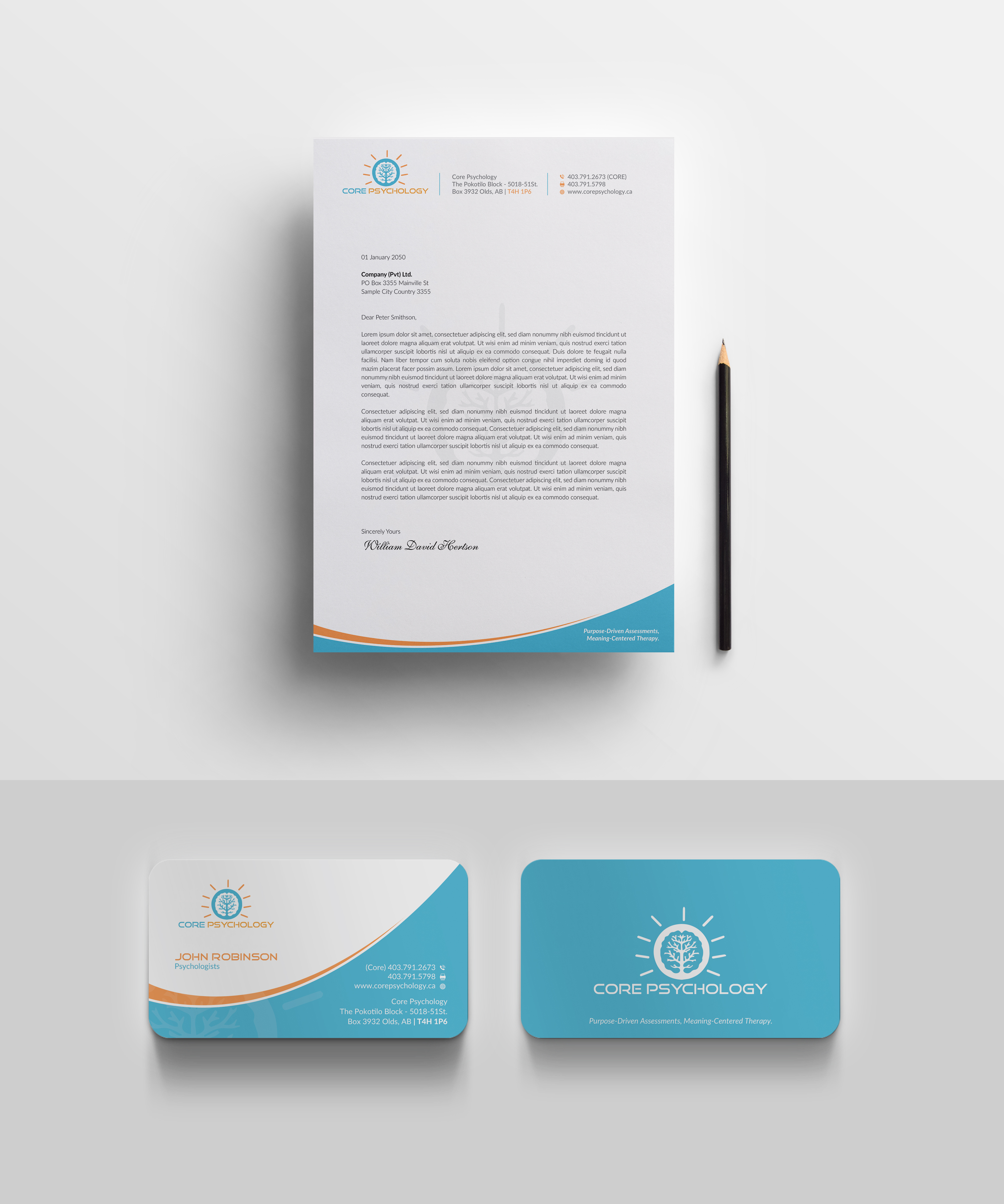 Schreibwaren-Design von OxonoArt für Core Psychology Inc. | Design #22516053