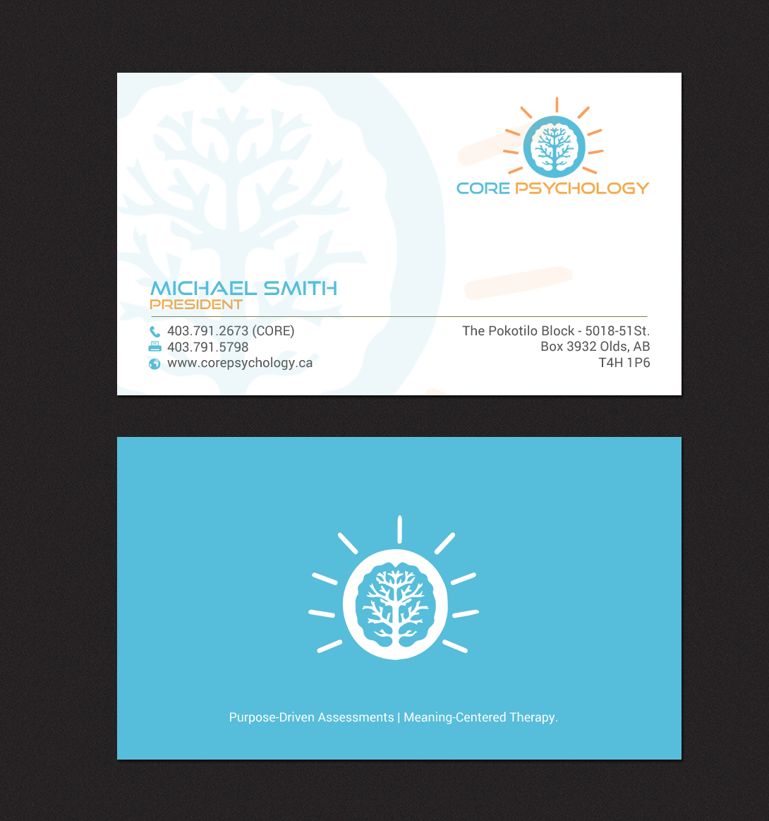 Stationery Design by chandrayaan.creative for Core Psychology Inc. | Design #22492741
