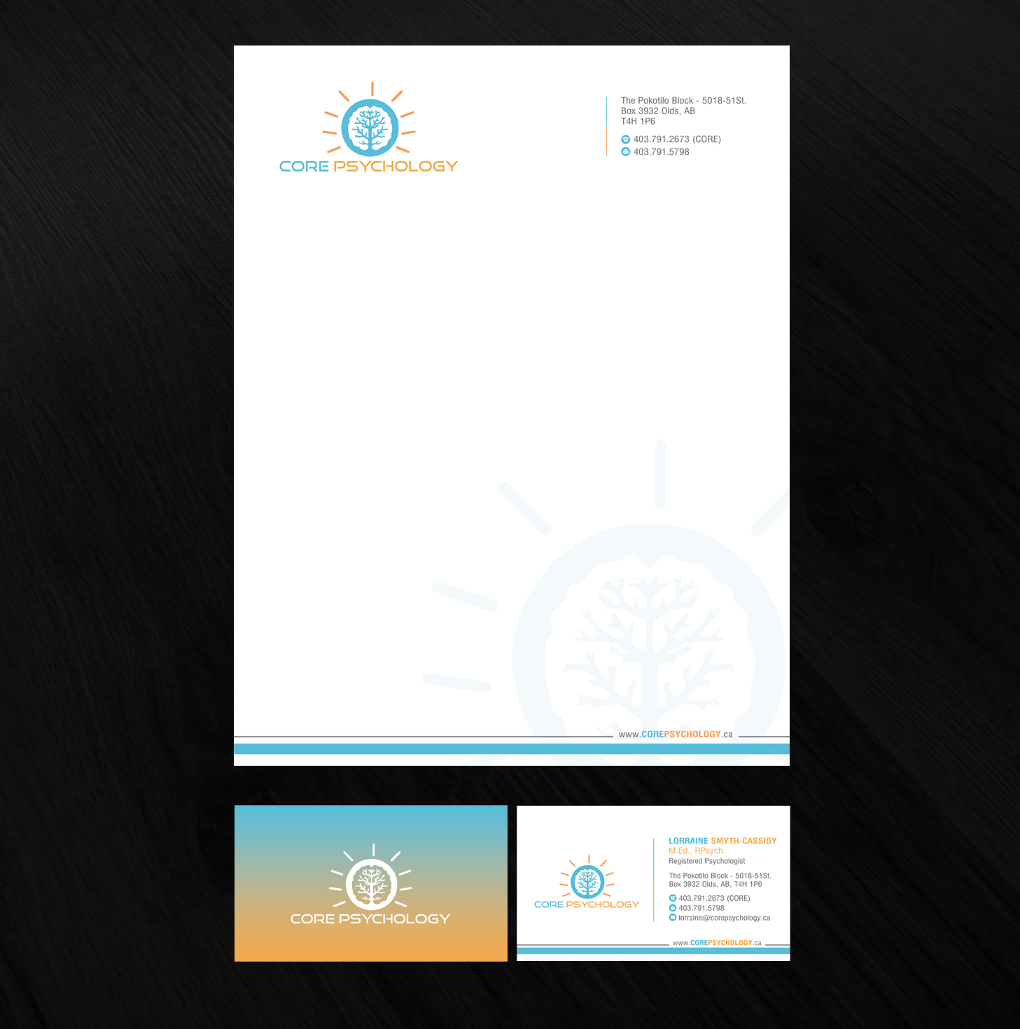 Diseño de Papelería por SL Designer para Core Psychology Inc. | Diseño #22498177