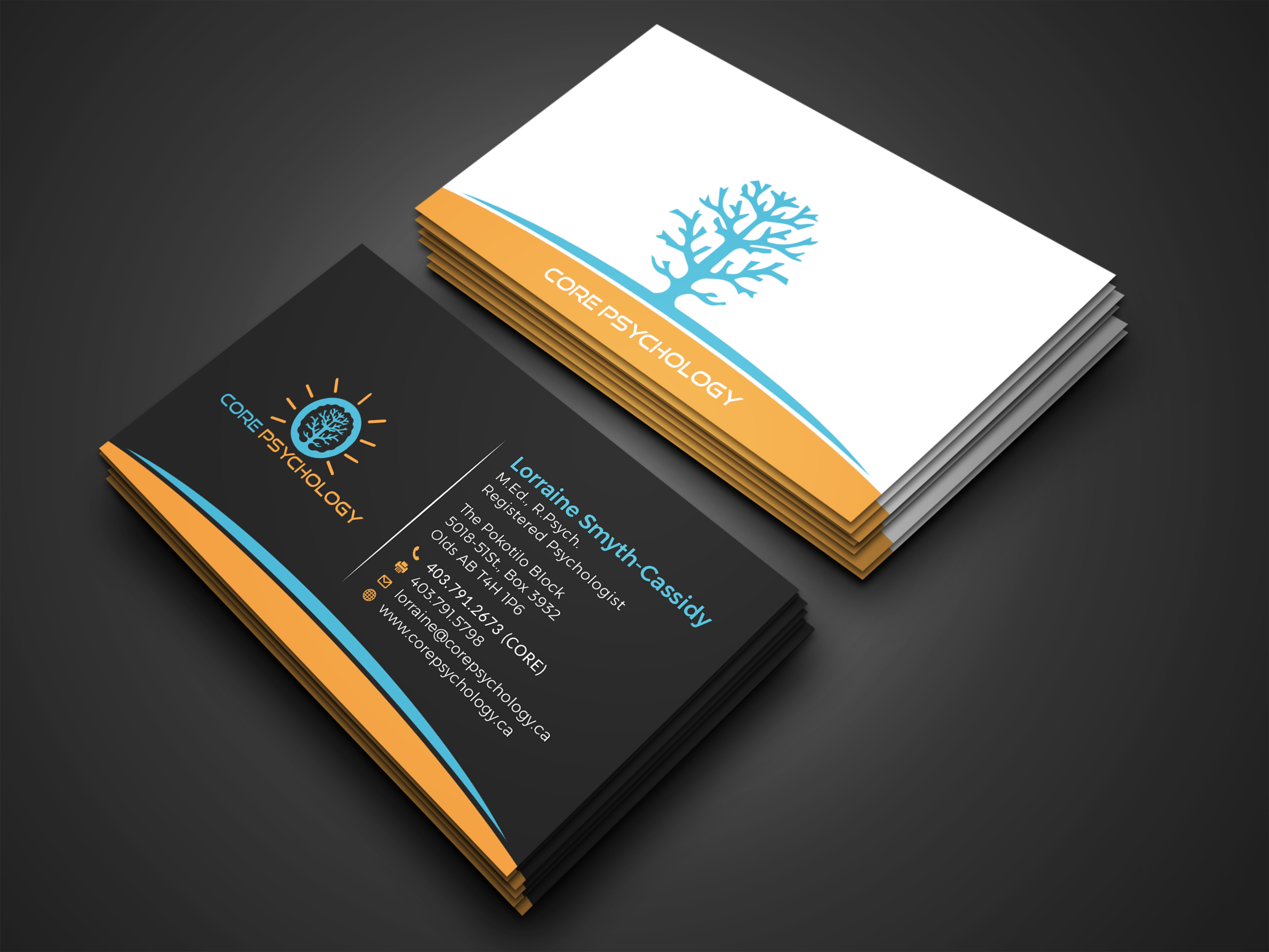 Stationery Design by Bold Pixels for Core Psychology Inc. | Design #22498434
