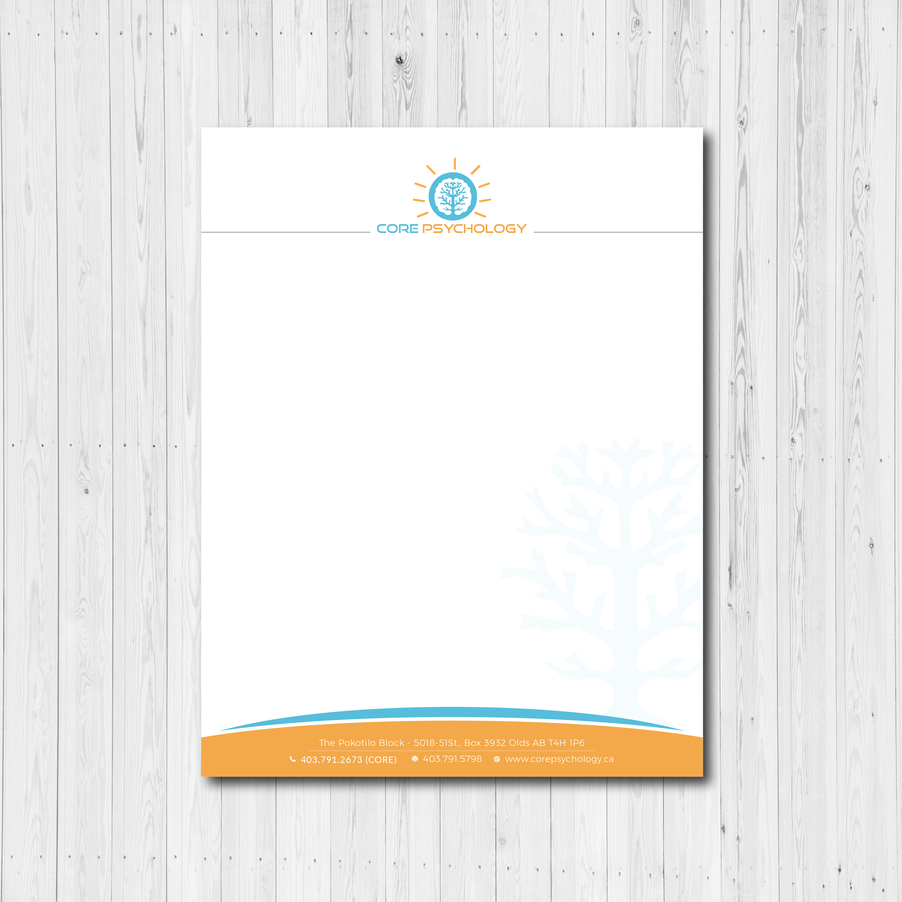 Stationery Design by Bold Pixels for Core Psychology Inc. | Design #22505455