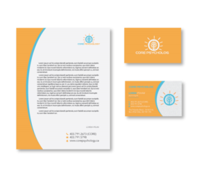 Stationery Design by zumur 2 for Core Psychology Inc. | Design: #22476115