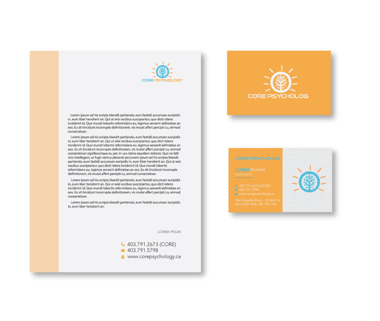 Stationery Design by zumur 2 for Core Psychology Inc. | Design #22476133