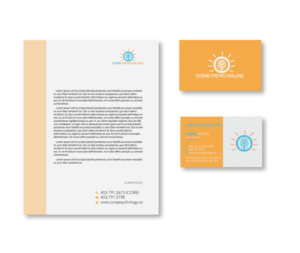 Stationery Design by zumur 2 for Core Psychology Inc. | Design: #22476133
