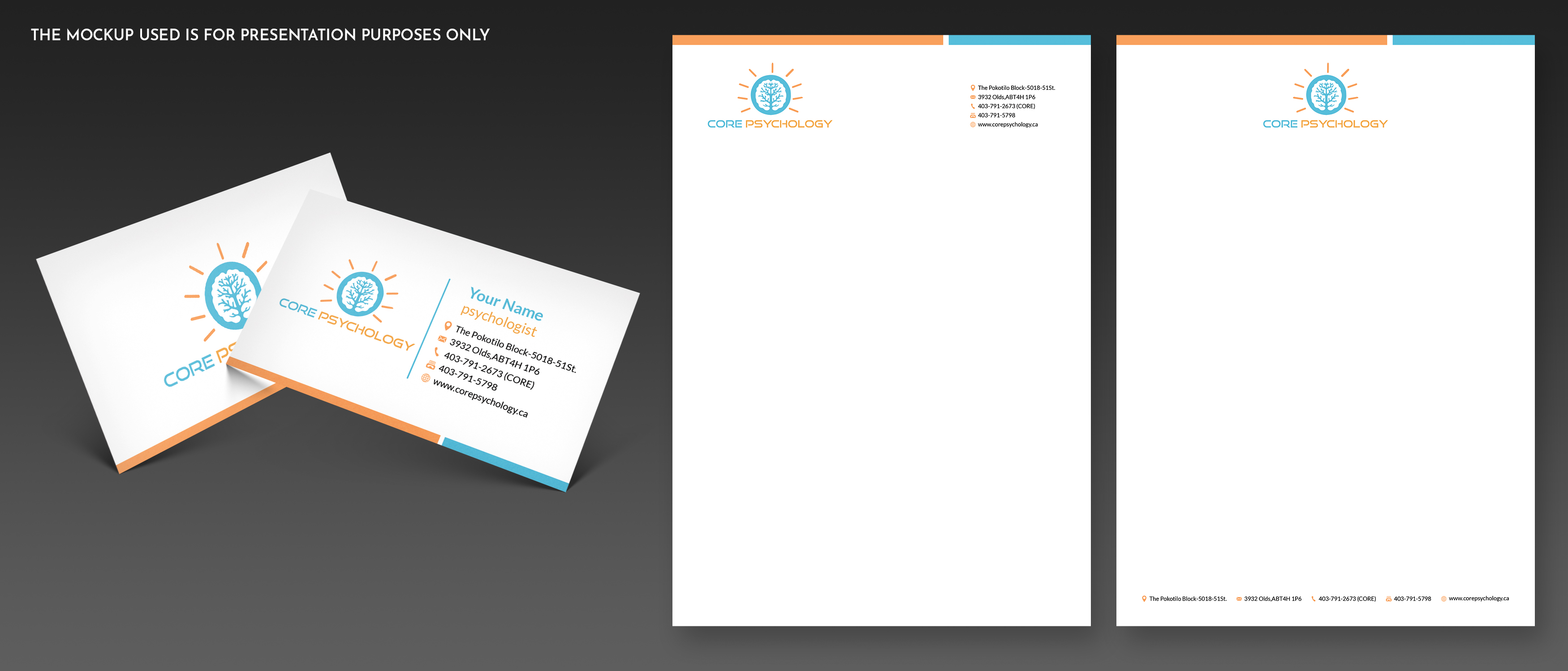 Design de Papeterie par henok mulugeta8 pour Core Psychology Inc. | Design #22487331