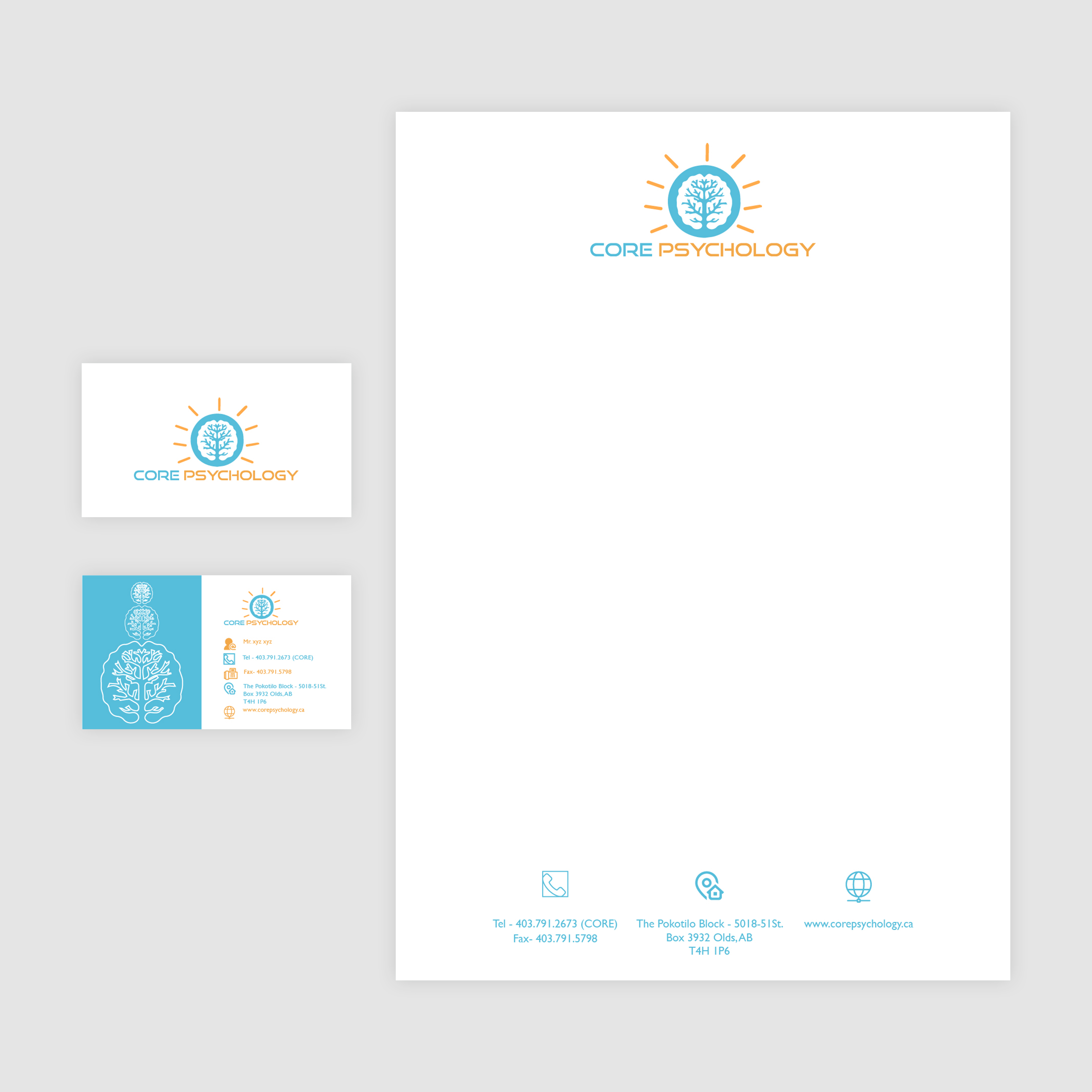 Stationery Design by Shivani 10 for Core Psychology Inc. | Design #22520033