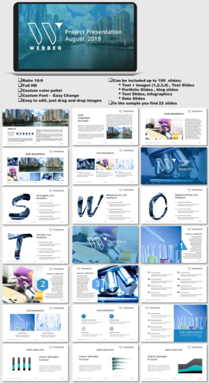 PowerPoint Design by joseborgesbarboza 2 for Webber Research & Advisory LLC | Design #22497987