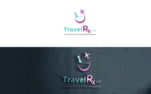 TravelRx (with or without LLC) +/- motto (Your Prescription For Amazing Travel Experiences) | Logo Design by MT