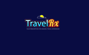 TravelRx (with or without LLC) +/- motto (Your Prescription For Amazing Travel Experiences) | Logo Design by The Seventh Key Magic