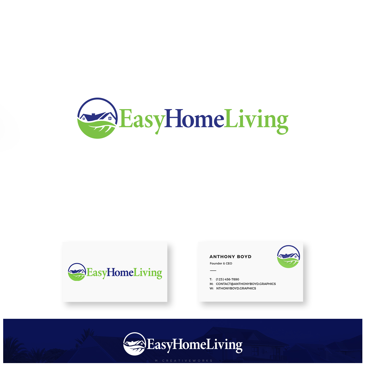 Logo Design by M.CreativeDesigns for Easy Home Living | Design #22488829