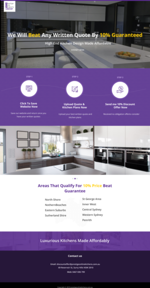 Landing Page concept design for lead generation  | Diseño Web por designerkochi