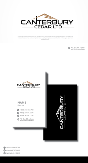 Logo Design by graphicevolution for canterbury cedar ltd | Design: #22538511