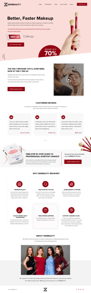 Design Sales-Funnel page for our beauty brand* | Web-Design von SAC-D