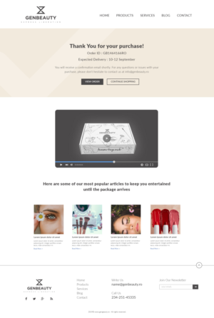 Design Sales-Funnel page for our beauty brand* | Web-Design von Derek Media