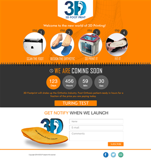 3D Printing Business coming soon page | Web Design by Behriatech