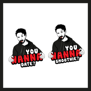 u wanna date? / u wanna smoothie? | Logo Design by sankar999