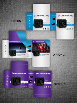 Stylized brand name and package design project for mini camera | Design Emballage par rug