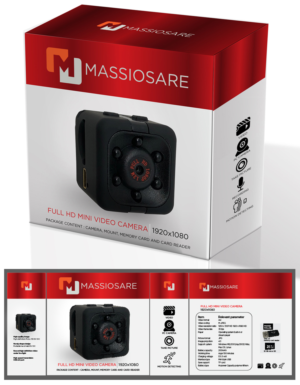 Stylized brand name and package design project for mini camera | Design Emballage par wiesnu.adji