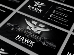 Hawk limo service  | Business Card Design by kaatem