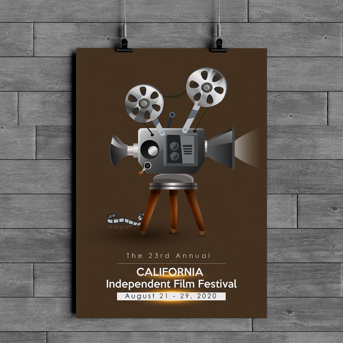 Poster Design by fly  design for California Independent Film Festival | Design #22518670