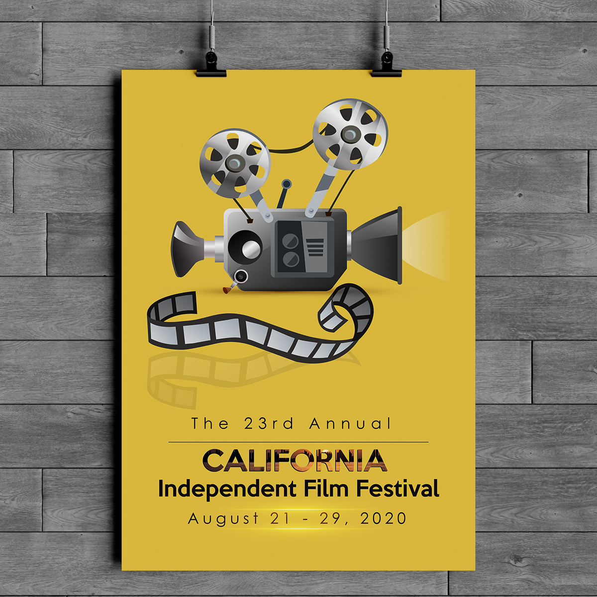 Poster Design by fly  design for California Independent Film Festival | Design #22518671