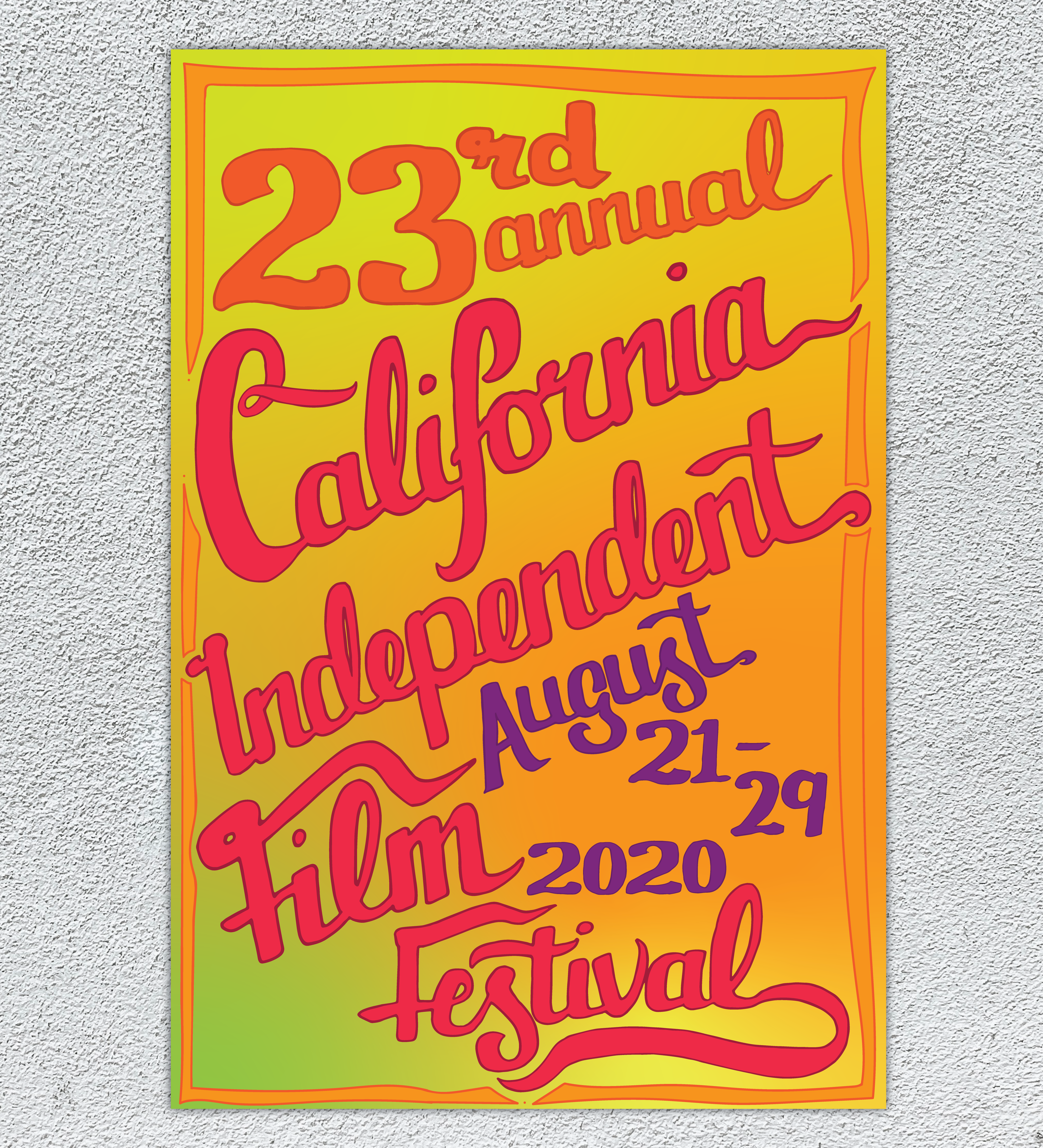 Poster Design by Millie Attwater for California Independent Film Festival | Design #22533821