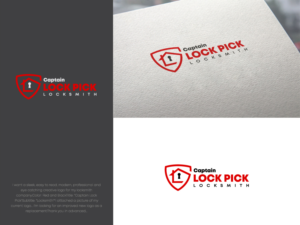 Captain Lock Pick Locksmith | Logo Design by dharlan